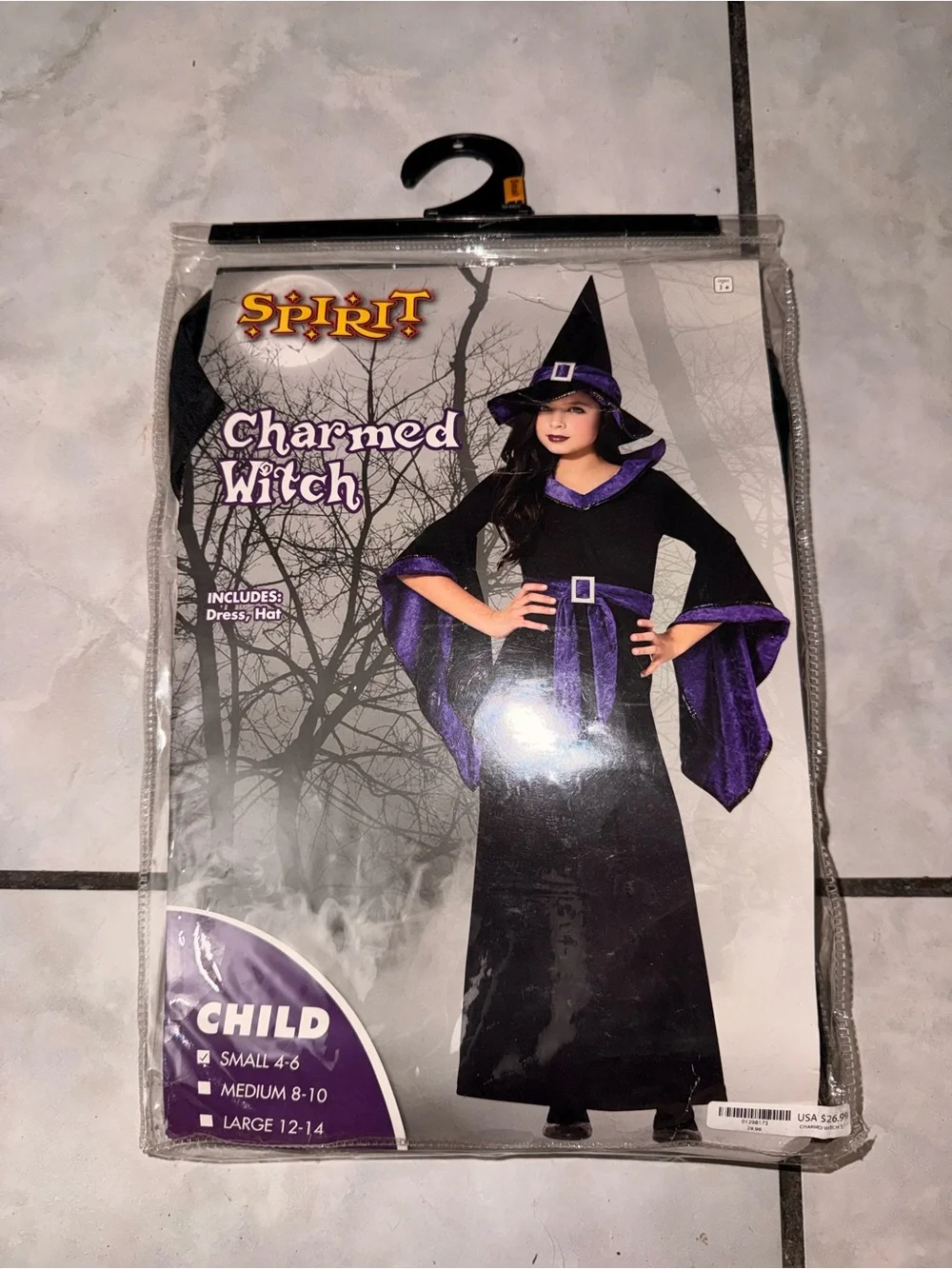 Spirit Charmed Witch Costume - Black & Purple
